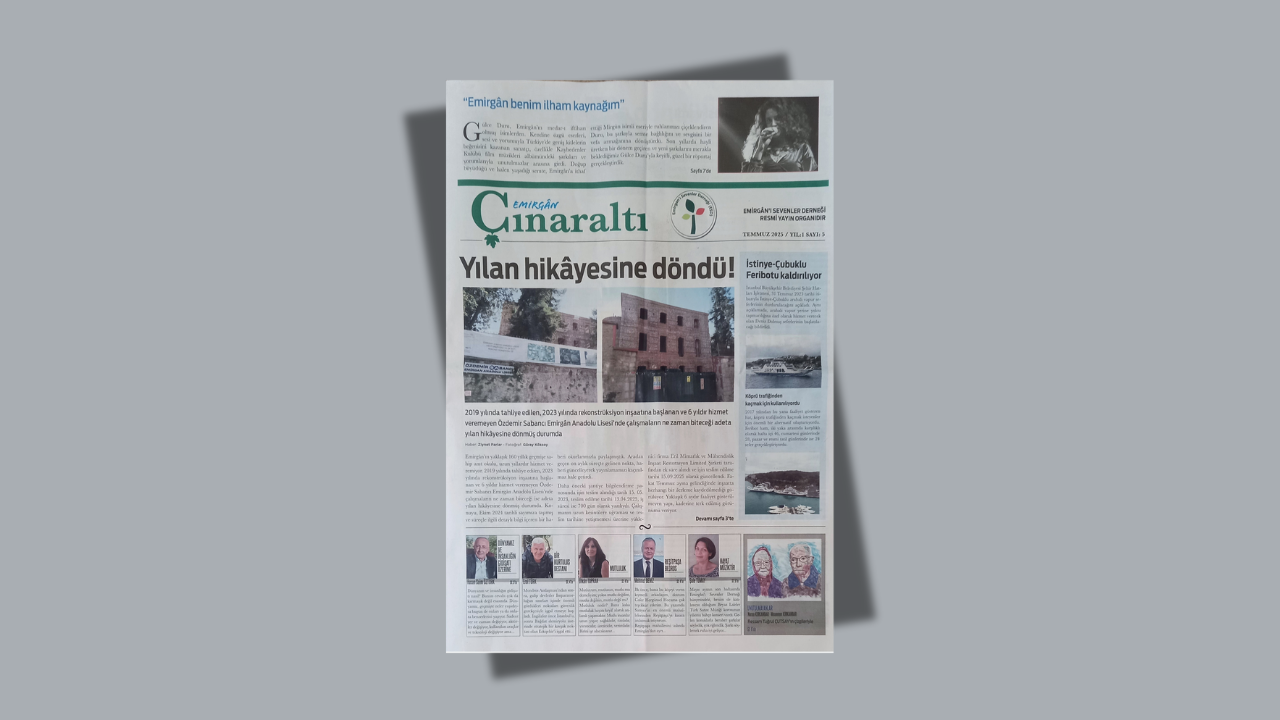 “EMİRGÂN ÇINARALTI” NIN TEMMUZ SAYISI ÇIKTI